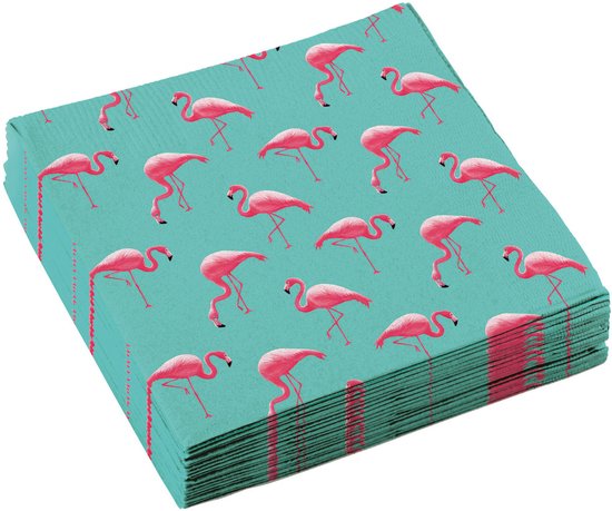 Servetten Flamingo (20 Stuks)