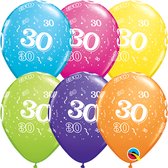 Ballonnen 30 jaar Qualatex 25 stuks