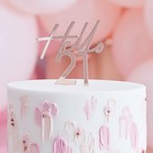 Ginger Ray - Ginger Ray - Mix it Up - Cake topper Hello 21