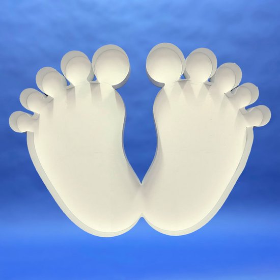 Ballon Mozaiek frame Baby voetjes (100 cm)
