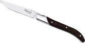 Couteaux à steak, Set de 6, bois wengé/acier inoxydable, marron – dans un coffret cadeau de Luxe – Laguiole par Haws