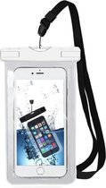 MMOBIEL Waterdichte Telefoon Hoes (WIT) - Waterproof Bag - Case - Pouch - Universeel - Geschikt voor Alle Smartphones - tot 6 Inch - Volledig Transparant