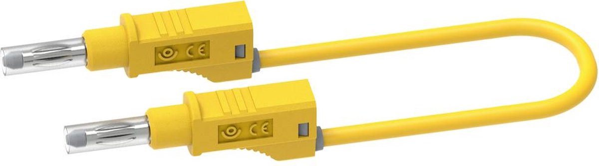Electro PJP 2217/600V-CD1-100J Meetsnoer Bananenstekker Bananenstekker 1.00 m Geel 1 stuk(s)