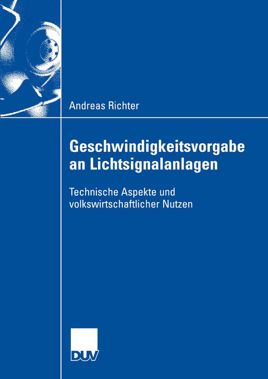 Geschwindigkeitsvorgabe an Lichtsignalanlagen - cover