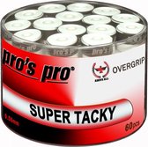 Pro's Pro Super Tacky + overgrips - wit - 60stuks
