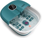 Bain de pieds Mara Luxe Massage XXL - Massage Chauffage et effervescent - Électrique - Pliable - Rouleaux de Massage - Turquoise