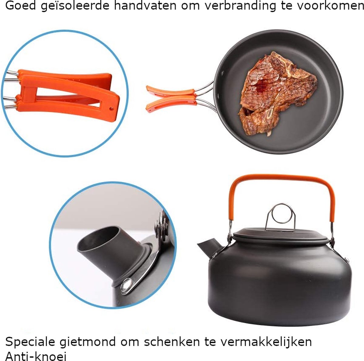 KICHOUSE 3 Stuks Emaille mini-soeppan dubbele oorolie instant noedelpot