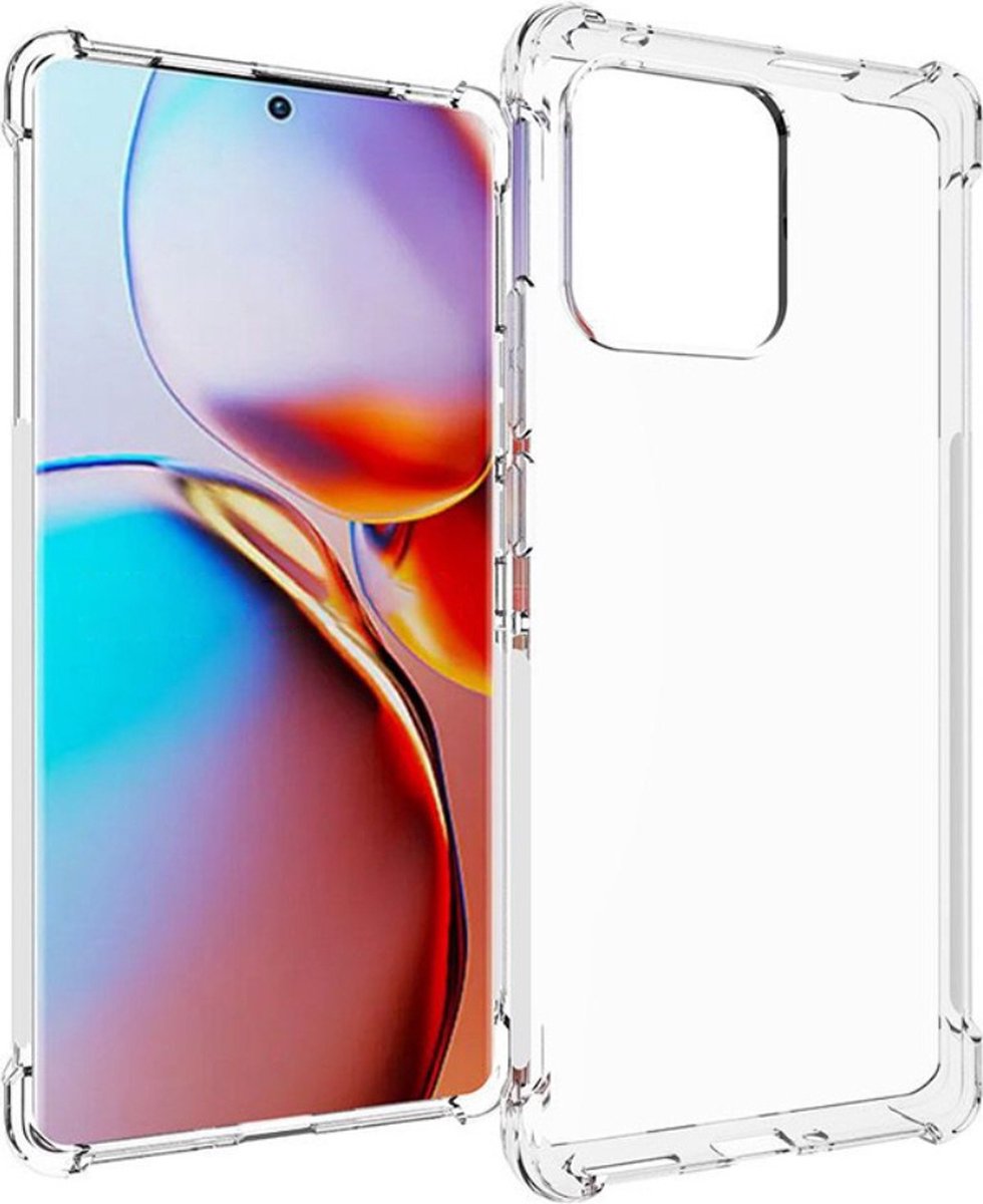 Anti-shock Back Cover voor de Motorola Edge 40 Pro Transparant
