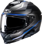 Hjc I71 Nior Grey Blue Mc2Sf Full Face Helmets XL - Maat XL - Helm