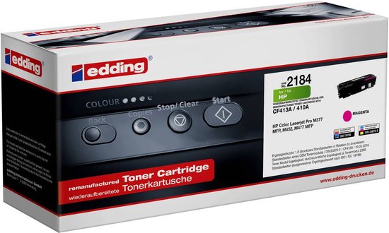 Edding EDD-2184 Toner vervangt HP 410A (CF413A) Magenta Compatibel Toner