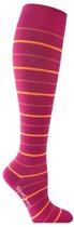 Supcare compressie sokken maat 37-39 – roze met oranje – compressiekousen – steunkousen - ademend - gezwollen benen & voeten – vermoeide benen - pijnlijke benen – spataderen - dagelijks gebruik – vliegreizen – zwangerschap – dames & heren