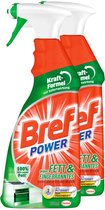 BREF Power Ontvetter - Voor Een Vetvrij Resultaat & Frisse Geur - Geschikt Voor De Hele Keuken - 750ml x 2