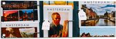 Tuinposter – Amsterdamse Ansichtkaarten in het Rek - 90x30 cm Foto op Tuinposter (wanddecoratie voor buiten en binnen)