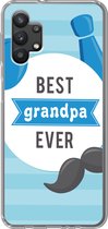 Geschikt voor Samsung Galaxy A32 5G hoesje - Spreuken - Best grandpa ever - Quotes - Opa - Siliconen Telefoonhoesje
