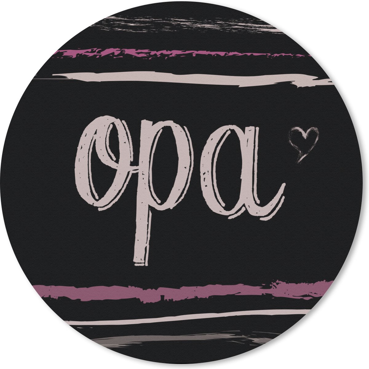 Muismat rond 30x30 cm - Mousepad Quotes - Spreuken - Opa - Grootvader - Ronde muismatten