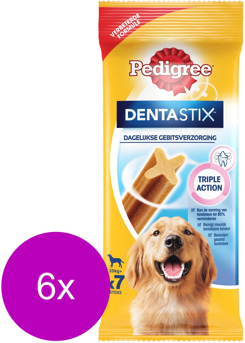 Pedigree Dentastix - Hondensnacks - 6 x Dental 7 stuks Maxi
