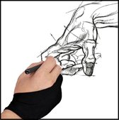 EPIN | Tekenhandschoen | Tablet Handschoen | Maat L | Handig Voor Het Teken Op Een Tekentablet | ZWART