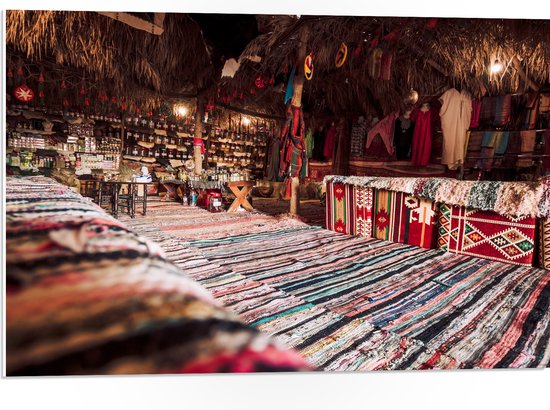 PVC Schuimplaat- Traditionele Markt in Egypte - 75x50 cm Foto op PVC Schuimplaat