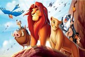 Lion King & vriendjes | Full Diamond Painting 45x30cm rond.