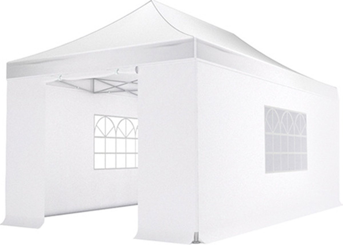 Easy up 3x45m wit 40mm (aluminium buizen) semi prof partytent opvouwbaar