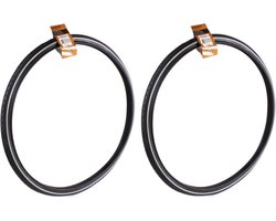 Benson Buitenband fiets - 2x - rubber - 26 inch x 1 3/8 - witte lijn