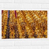 Muursticker - Rijen Gouden Oscars Prijzen - 60x40 cm Foto op Muursticker