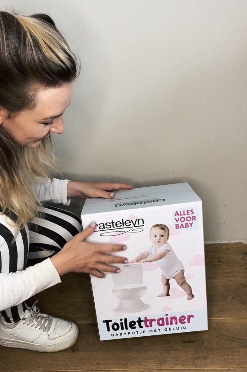 Casteleyn - Plaspotje - Potje peuter - WC potje - Toilettrainer - Kindertoilet - Met geluid - tot 21KG - Roze - Meisje