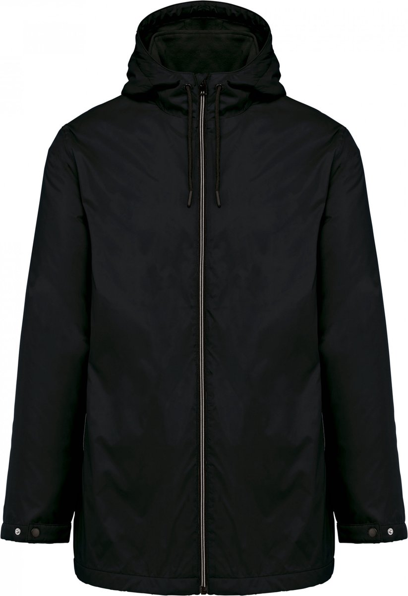 Kariban Uniseks fleecejas met gevoerde capuchon K6153 - Black - M