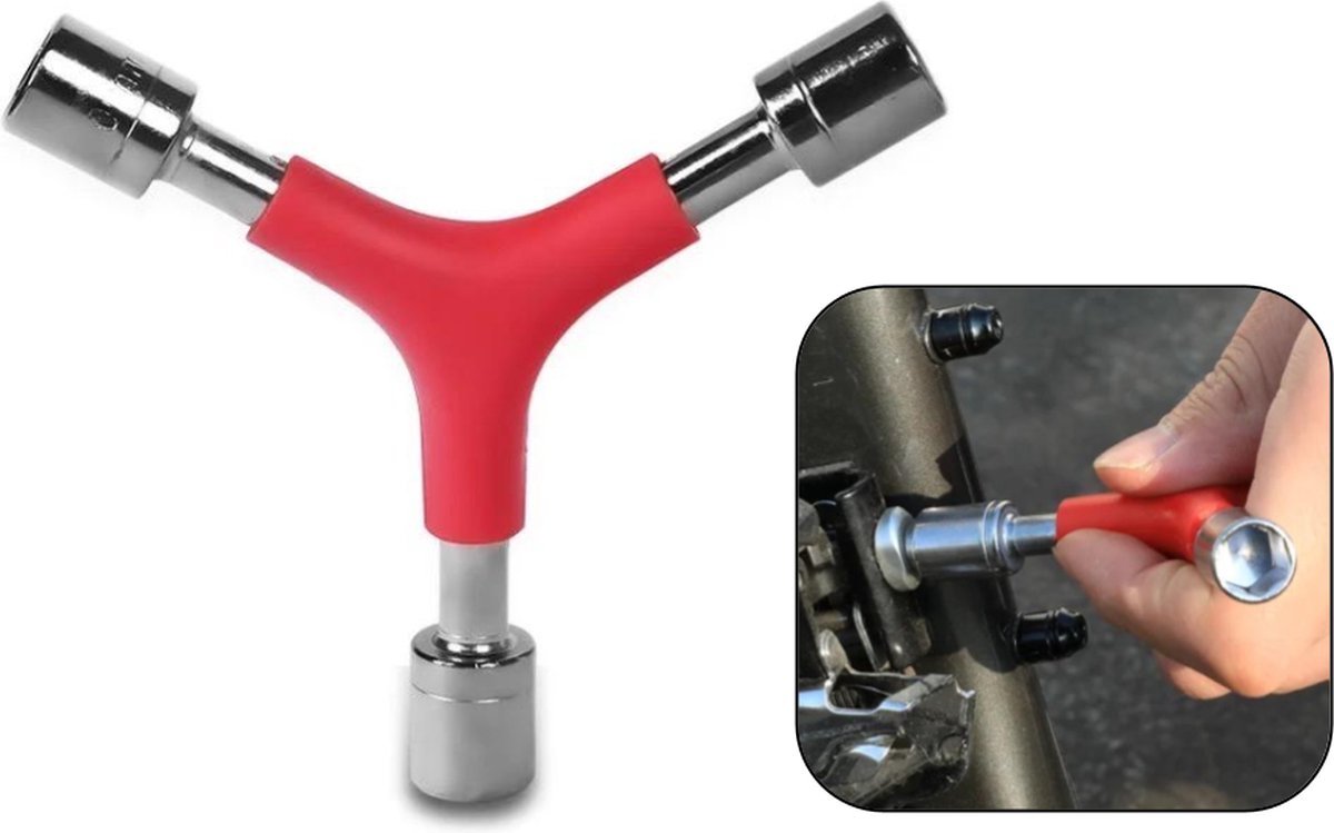 PD® - Dopsleutel 3 weg - Y-sleutel - Zeskant dopsleutel - 3 maten 11 / 13 / 14 mm