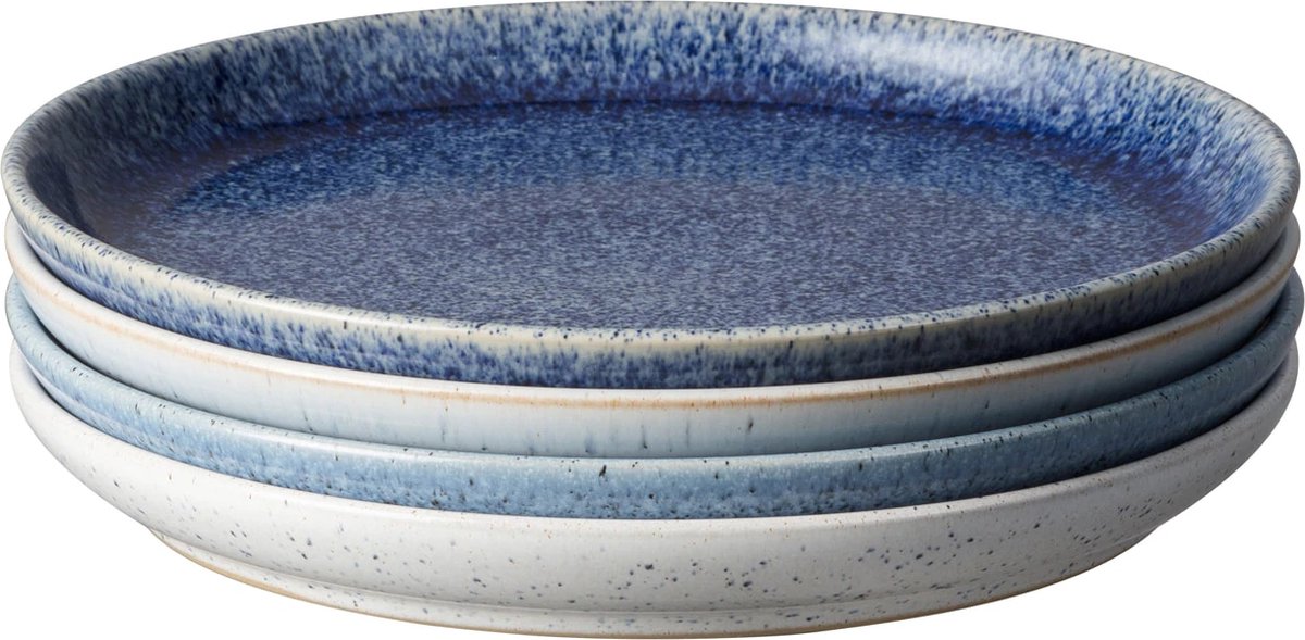 Denby | Studio Blue Coupe Bord Klein Set van 4 ø 17 cm - Bord