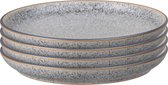 Denby | Studio Grey Coupe Bord Medium Set van 4 ø 21 cm - Bord