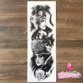 GetGlitterBaby® - Tattoo Sleeve / Tijdelijke Henna Plak Tattoos / Nep Tatoeage voor Volwassenen / Fake Temporary Tattoo - Panther