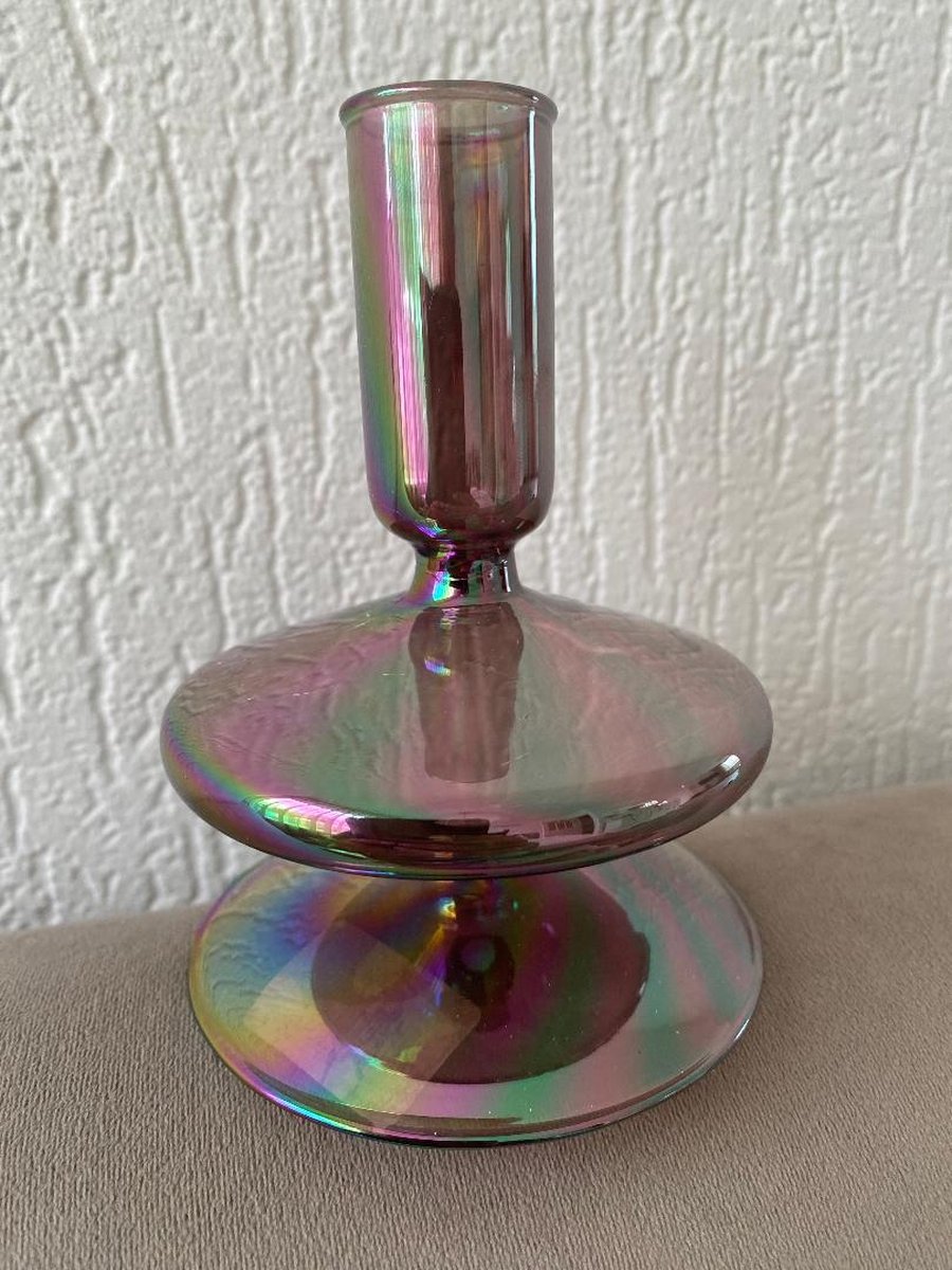 Ravie Dames Kandelaar Klein Metallic Rainbow maat One Size