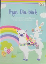 Pasen Doe-boek - Aktiviteitenboek met Kleurplaten Spelletjes Stickers en puzzels - lama paashaas paas kleurboek