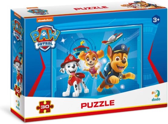 Paw Patrol Puzzel 3+ - 30 stukjes - Paw Patrol Speelgoed met Chase