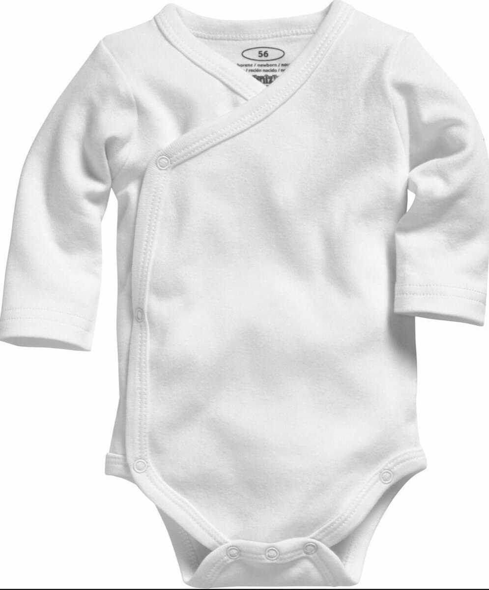 Playshoes - Rompers - 2 stuks - Wit - Lange - Mouw - Maat 56