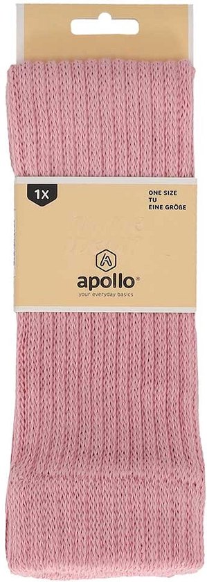 Apollo - Beenwarmers Dames Ribbed - Roze - One Size - Beenwarmers - Apollo