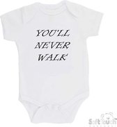 Soft Touch Romper "You'll never walk alone" Feyenoord Unisex Katoen Wit/rood Maat 56/62