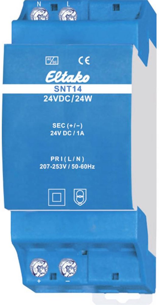 Eltako SNT14-24V/24W DIN-rail netvoeding 1 A 24 W Aantal uitgangen: 1 x Inhoud: 1 stuk(s)