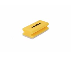Schuurspons met grip Geel/wit 10 st Wecoline