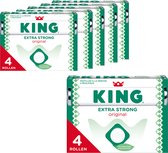 6 x 4-pack King Pepermunt X-Strong á 44 gram per rol - Voordeelverpakking Snoepgoed