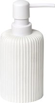 4goodz distributeur de savon polyresin stripe blanc _ 2021535