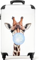 NoBoringSuitcases.com - Kinderkoffer giraf - Handbagage koffertje kind - 55x35x25