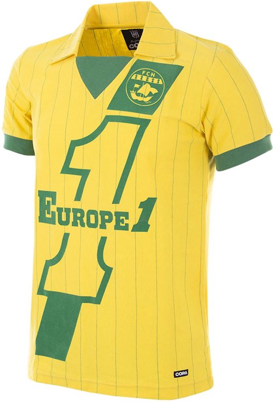 COPA - FC Nantes 1982 - 83 Retro Voetbal Shirt - XS - Geel
