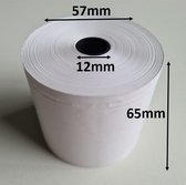 Rouleau thermique 57x65x12 mm blanc sans BPA