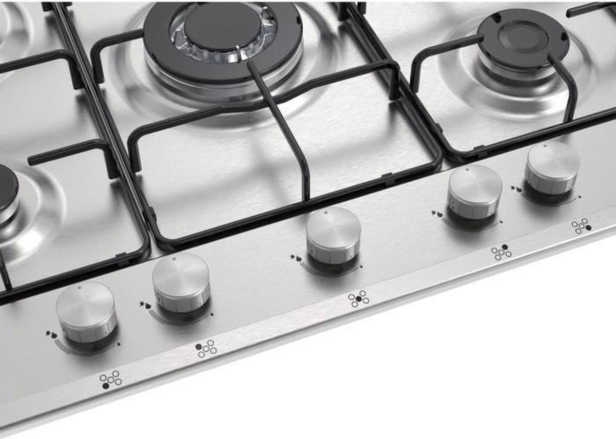 IRONCHEF Lavastone Grill - Convient pour cuisinière à gaz - Barbecue - BBQ  - Plaque de