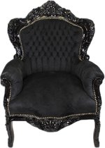 barok fauteuil zwart-zwart