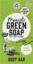 6x Marcel's Green Soap Showerbar Tonka & Muguet 150 gr