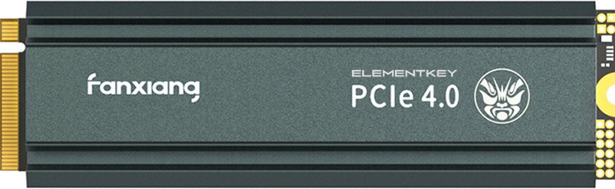 ELEMENTKEY HIGHSPEED – PREMIUM NVME SSD – PCI 4.0 – 5000MB/S – 1TB – HEATSINK – GESCHIKT VOOR PS5 / DESKTOP