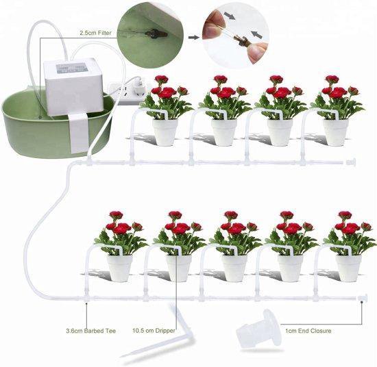 Auto drip Irrigatie systeem / Automatische druppelaar